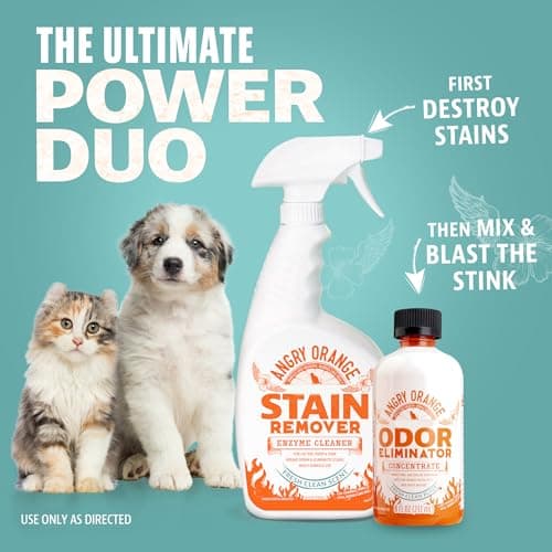 Angry Orange Pet Odor Eliminator Concentrate for Cat Urine and Smells - Fresh Scent - 8 oz (Makes 128 oz of Cleaner) - Image 8