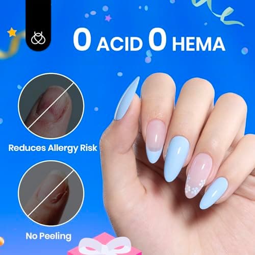 Beetles Tipex Gel Nail Kit Short Coffin Instant Apex Nail Tips & Beetles 15ml Nail Dehydrator and Primer - Image 8