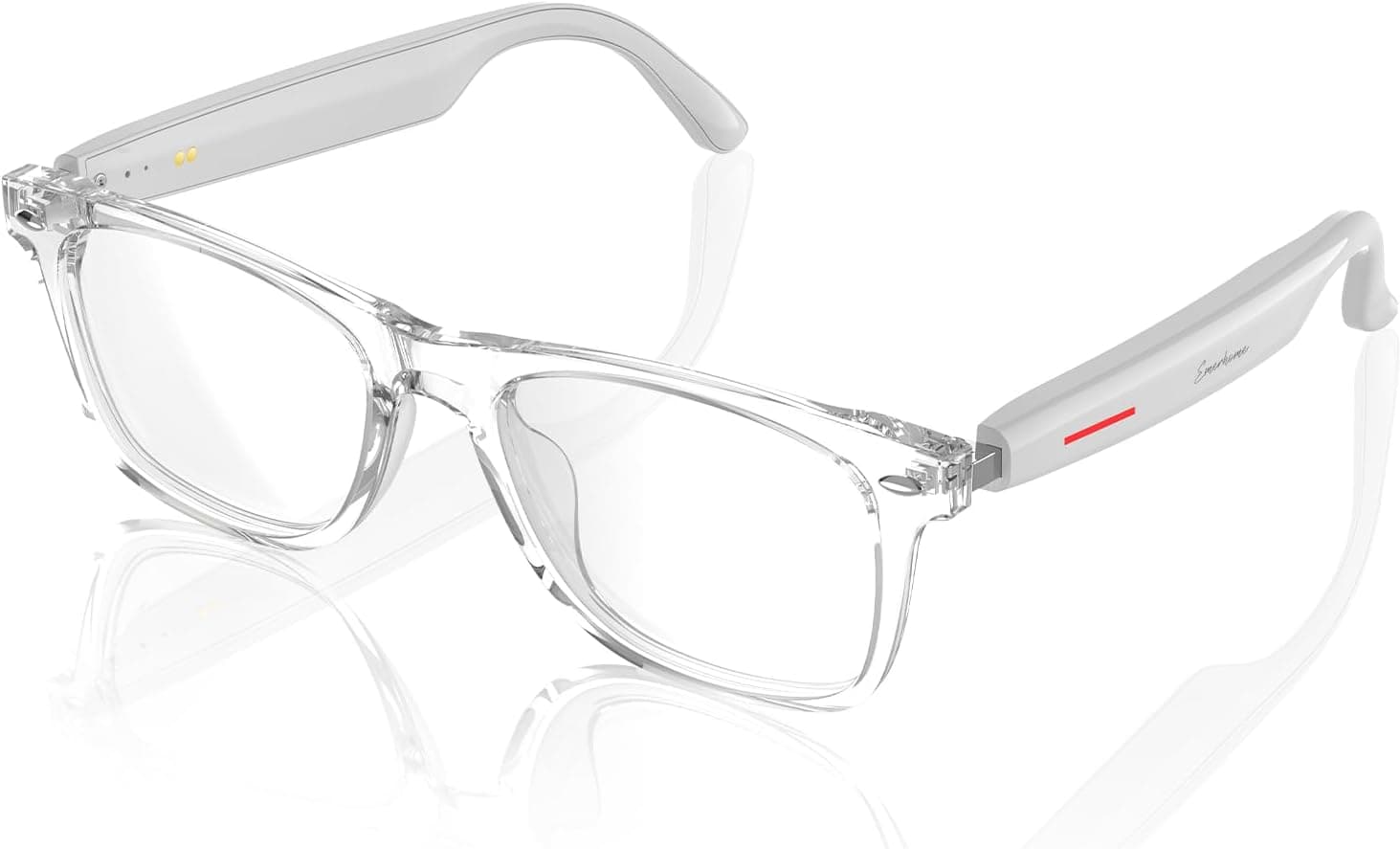 Smart Glasses - Bluetooth Glasses for Men & Women, Touch Control, Outdoor UV Protection and Voice Control, Hands-Free Calls (Clear Lens) Clear Lens Smart Touch Control - Image 2