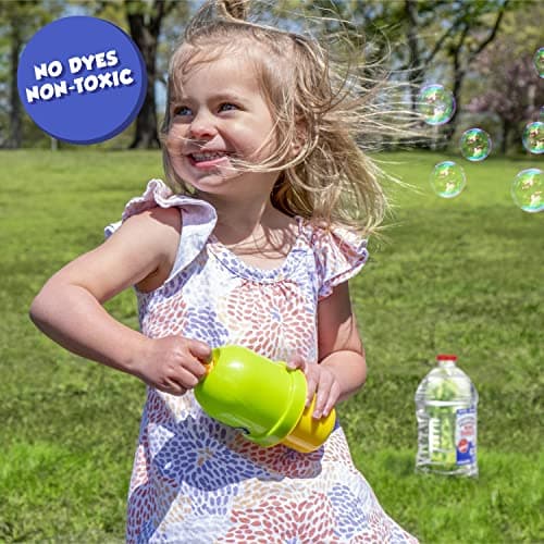 Little Kids Bubbles by Fubbles| Made in The USA |64oz Non Toxic Bubble Solution |Bubble Refill for Bubble Machines and Toys, Clear,12381 - Image 4