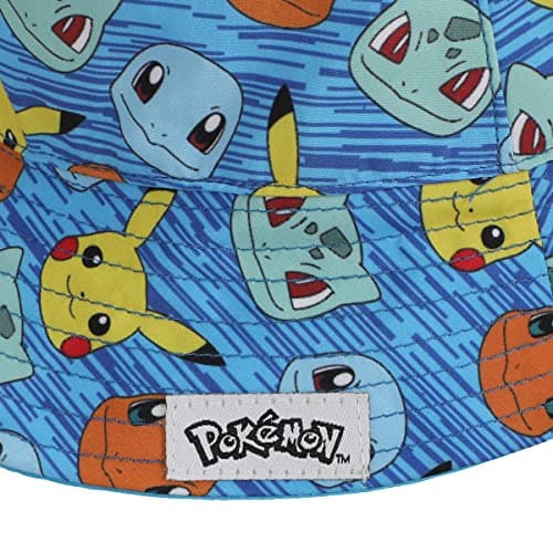 Bioworld Pokemon Characters Youth Graphic Bucket Hat Blue - Image 3