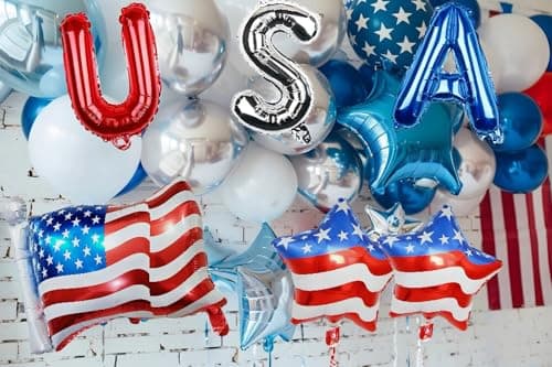 4th of July Decorations Red White and Blue Balloons Patriotic USA Party Fourth of July Decorations USA American Flag Balloons - Image 5