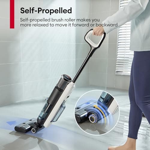 Ultenic Wet Dry Vacuum Cleaner, Cordless Vacuum Mop Combo with Self-Cleaning, 50min Runtime, Smart Mess Detection, Edge Cleaning, LED Display, 3-in-1 Floor Cleaner Machine for Hard Floor, AC1 Elite - Image 7