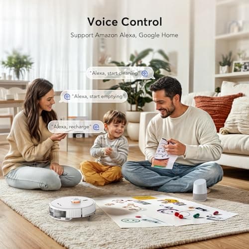 Teendow D20S Max+ Robot Vacuum and Mop, 6000Pa Suction for Pet Hair, with Self-Emptying Dock and Pet Grooming Parts, 10 Weeks Hands-Free Cleaning, PreciSense LiDAR Navigation, App & Voice Control - Image 9