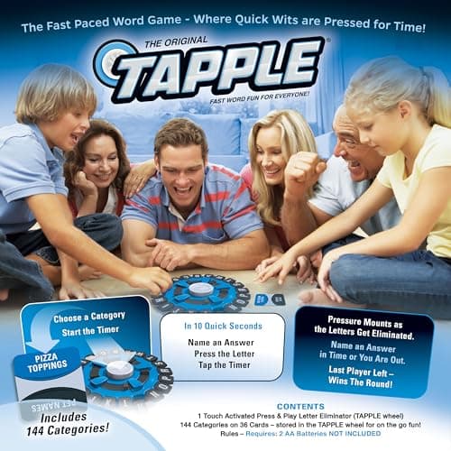 The Original TAPPLE, The Fast-Paced Family Board Game, Choose a Category & Race Against the Timer to be the Last Player, Learning Word Game for Ages 8 & Up, 2-8 Players, 15-20 Minute Play Time - Image 11