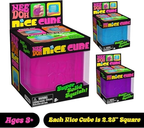 Schylling NeeDoh Nice Cube -Sensory Squeeze Toy with Super Solid Squish - 2.25" Cube - Image 2