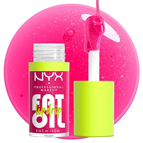 NYX PROFESSIONAL MAKEUP Fat Oil Lip Drip, Moisturizing Lip Oil Gloss, Vegan Tinted Formula, Up to 12 HR Hydration - Supermodel (Shimmering Magenta) - Image 9