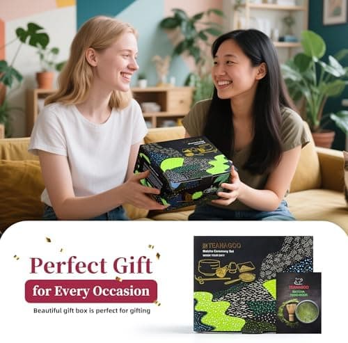 TEANAGOO Matcha Whisk Set Black,7 Pcs Matcha Set,Matcha Kit for Ceremony,Tradition Tea Set for Making Breakfast/Latte,Matcha Whisk Set with Bowl(Chawan)/Whisk and Holder,Gift for Family/Friend Charcoal Black 1 7pcs/set, Bowl with pouring spout - Image 8