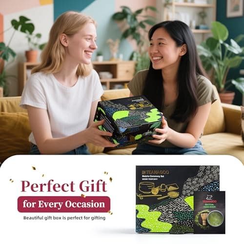 TEANAGOO Matcha Whisk Set Black,7 Pcs Matcha Set,Matcha Kit for Ceremony,Tradition Tea Set for Making Breakfast/Latte,Matcha Whisk Set with Bowl(Chawan)/Whisk and Holder,Gift for Family/Friend - Image 7