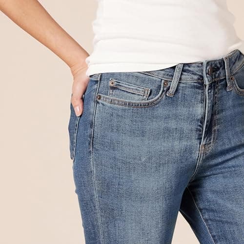 Amazon Essentials Skinny Jeans for Women, High Waist, Stretchy Denim, Medium Wash, 12 - Image 4