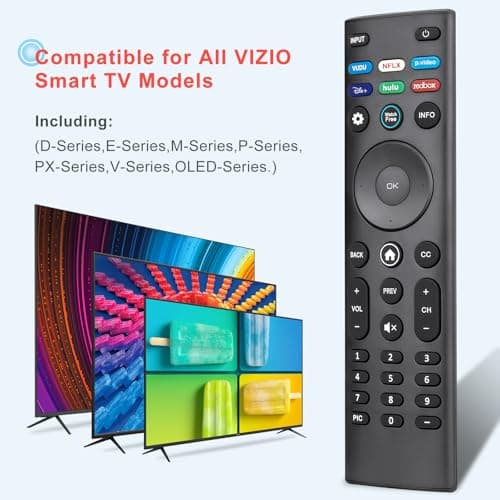 Universal Remote Control XRT140 for VIZIO Smart TV Remote Replacement XRT136 XRT260 XRT270 Smartcast D, E, M, P, V, PX Series Smart TVs - Image 2