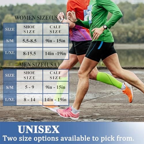 CHARMKING 3 Pairs Thigh High Compression Socks for Women and Men 15-20 mmHg Boost Circulation and All Day Comfort (S/M, Black/Black/Pink) - Image 6