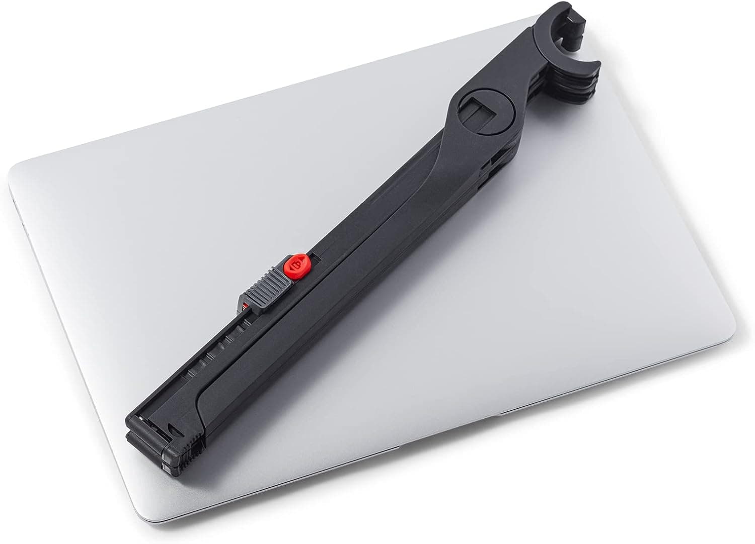 Roost V3 - Ultra Portable and Adjustable Laptop Stand - Eye‑Level Anywhere - 6.5 to 12.5 inch Screen Lift - Patented Rigid Folding Structure and Self-Adjustings Laptop Grips (for 12" to 18" laptops) V3 Black - Image 4