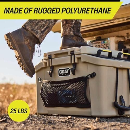 GOAT BOXCO HUB 50 System - Camping Cooler for Men & Women - Perfect for Hunting Essentials, Fishing Gear & Survival Gear - Small Cooler Picnic Basket for Road Trips & Hiking (Desert Orange) - Image 7