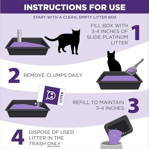 ARM & HAMMER Clump & Seal SLIDE Platinum Multi-Cat Clumping Litter, Easy Clean, Superior Odor Control, 18 Lbs - Image 6