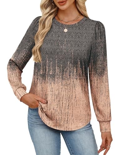 Alaroo Long Sleeve Shirts Boho Clothes Winter Clothing for Women Tunic Tops Fall Fashion Outfits 2025 Print 8 XL - Image 3