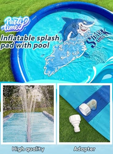 Slip and Water Slide for Kids and Adults Backyard 22ft with Extra-Large Inflatable Guard Rails and Dual Way Water Sprayers,Heavy Duty and Extra Long Design with Two Inflatable Bodyboards. - Image 6