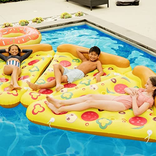 Greenco Giant Inflatable Pizza Pool Float Single - Pizza Floats for Pool - 75 x 61 Inches - Image 6