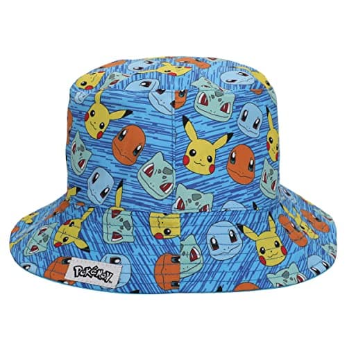 Bioworld Pokemon Characters Youth Graphic Bucket Hat Blue - Image 4