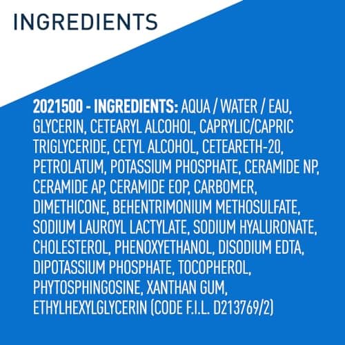 CeraVe Moisturizing Cream, Body and Face Moisturizer for Dry Skin, Body Cream with Hyaluronic Acid and Ceramides, Daily Moisturizer, Oil-Free, Fragrance Free, Non-Comedogenic, 19 Ounce - Image 7