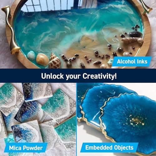 TotalBoat Table Top Epoxy Resin Kit - 1 Gallon Crystal Clear Epoxy with High Gloss & UV-Resistance - Easy 1:1 Ratio for Bar and Table Coating, Woodworking, and Resin Art Casting - Image 3