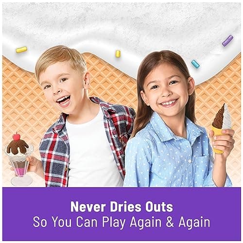 Kinetic Sand Scents, Ice Cream Treats Playset with 3 Colors Scented Play Sand & 6 Tools, Sensory Toys for Kids Ages 3 and up - Image 6