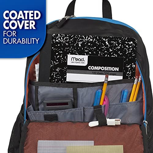 Mead Composition Notebook, 3 Pack, College Ruled Paper, 7-1/2" x 9-3/4", 100 Sheets per Comp Book, Black Marble (38111) - Image 6