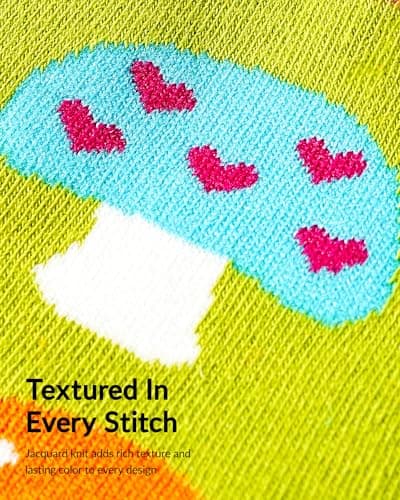 Jeasona Women's Mushroom Socks Mushroom Gifts for Women Fun Funny Cute Socks - Image 3