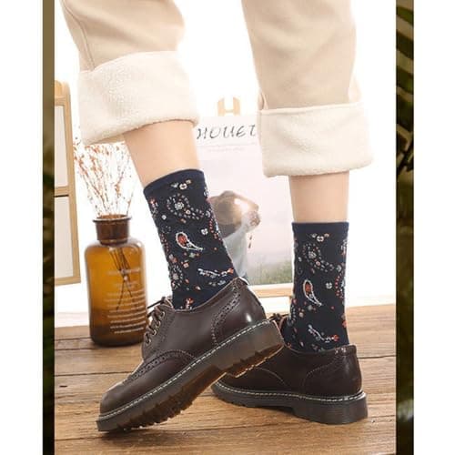Benefeet Sox Paisley Patterned Crew Socks for Women Girls Fun Retro Novelty Graphic Design Dress Socks Colorful Casual Sock Gifts (5 Pack Paisley) - Image 8