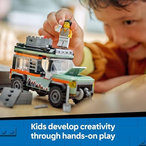 LEGO City Off-Road 4x4 Mountain Truck Toy - Building Toy Set for Kids, Boys and Girls, Ages 6+ - Fun Gift Idea for Birthdays and Holidays - with Adventurer Minifigure and Accessories - 60447 - Image 7