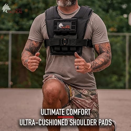 WOLF TACTICAL Weighted Training Vest - Strength Training Weight Vest for Men - Image 5
