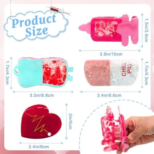 Amazon.com : ‌kaiolbly 4PCS Fun Nurse Acetate Hair Clips, Pharmacy Heart ECG IV Bag | Syringe Personalized Claw Hair Clip,Fun Summer Hair Clips for Women Travel Work Makeup : Beauty & Personal Care - Image 4