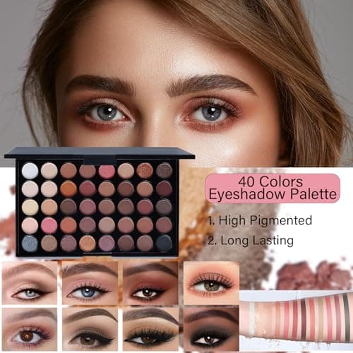 Makeup Set for Women, Makeup Full Kit for Beginners & Professionals, Travel Makeup Set for Teens & Adults, Makeup Gift Set for Girls, Eyeshadow Palette, Lip Gloss, Face & Eye Make up - Image 3