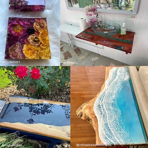 Table Top Epoxy Resin Superclear 2 Gallon | 256 oz Kit, Anti-Yellow Highest UV Impact Resistance, Food Safe Epoxy, Crystal Clear Gloss, Bubble Free, Bar & Surface Coat, Tumblers, Wood, DIY - Image 6
