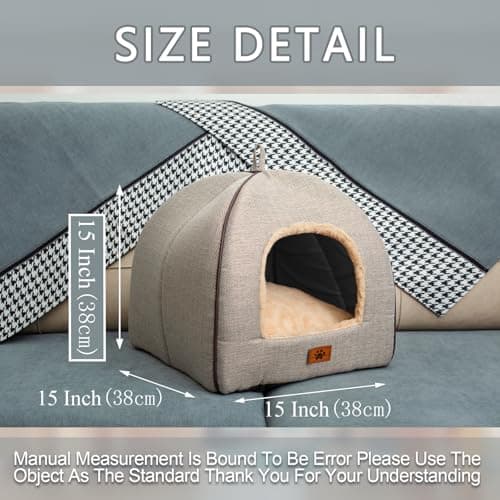 WINDRACING Cat Bed for Indoor Cats - Cat Cave Beds Cat House Cat Tent with Removable Washable Cushioned Pillow, Soft Kitten beds,Cat Beds & Furniture, for Small and Medium Pet Bed - Image 2