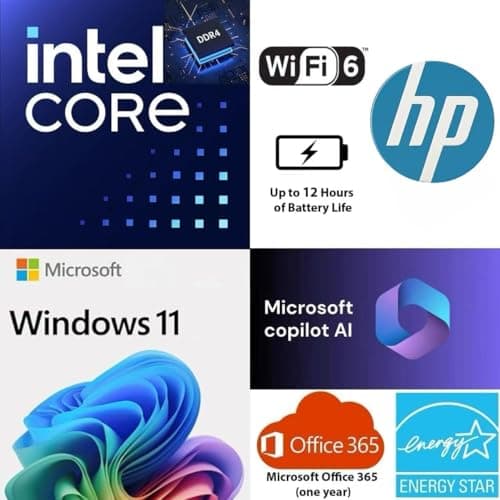 HP Student and Home Laptop with Free Microsoft 365, 16GB RAM, 1.1TB Storage (64GB SSD with 64GB External and 1TB Cloud Storage), Fast Intel Core, Win 11 w/o Earbuds – Perfect for Work & Play - Image 2