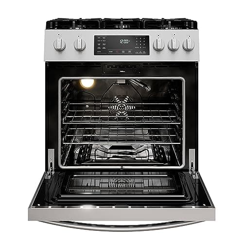 Kenmore Front Control Gas Range Oven with 5 Cooktop Burners, True Convection, Steam and Self Clean, Freestanding Stainless Steel Stove and Oven, 4.8 cu. ft. Capacity - Image 5