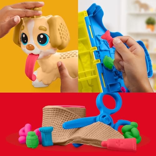 Play-Doh Care 'n Carry Vet Playset for Kids 3 Years and Up with Toy Dog, Storage, 10 Tools, and 5 Modeling Compound Colors, Non-Toxic - Image 5