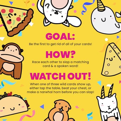 Taco Cat Goat Cheese Pizza Card Game – Wildly Entertaining & Easy To Learn - Great for Adults, Teens, Kids and Families - Card Games and Board Games for Family Game Night - 10 Min, Age 7+, 2-8 Players - Image 4