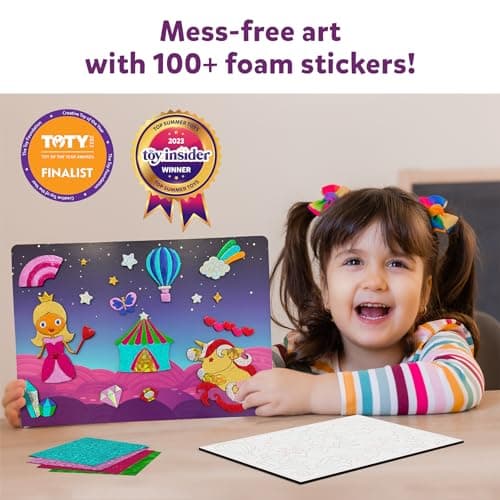 Skillmatics Foil Fun - Unicorns & Princesses, No Mess Art for Kids, Craft Kits & Supplies, DIY Creative Activity, Travel Toys, Gifts for Ages 4, 5, 6, 7, 8, 9 - Image 4