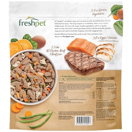 Freshpet Dog Food, Multi-Protein Complete Meal, Chicken, Beef, Egg and Salmon Recipe, 3Lb - Image 2