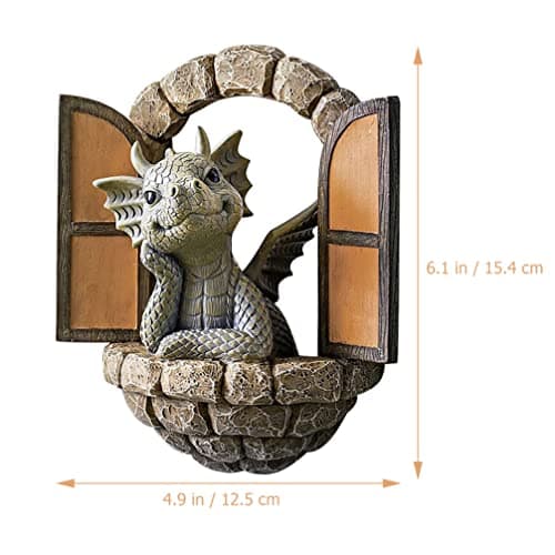 Holibanna 3D Dragon Wall Art Decor Hanging Dinosaurs Sculpture Wall Mounted Room Decor Home Wall Decorations for Kids Bedroom - Image 7