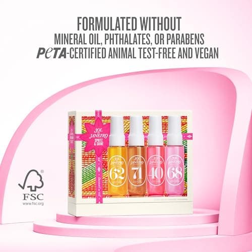 SOL DE JANEIRO Spritz & Shine Cheirosa Perfume Mist Set | Amazon Exclusive | Perfume Mist Discovery Set of 4 | Holiday Gift Set | $48 Value - Image 6