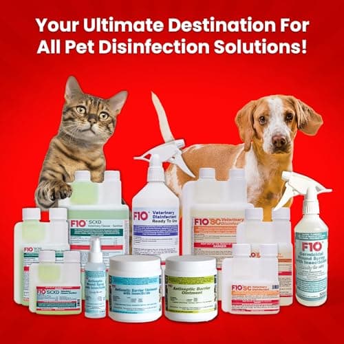 F10 SC Concentrated Veterinary Disinfectant for Kennels, Litter Box, Cage, Terrariums, Habitats, Vet Practices - 100 ml (3.4oz) - Image 7