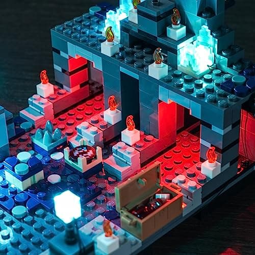 LocoLee LED Light Kit for Lego Minecraft The Deep Dark Battle 21246 (NOT Include The Lego Set), Decor Lighting Compatible with Deep Dark Battle Warden for Fans - NOT Included Model, Just Lights - Image 2