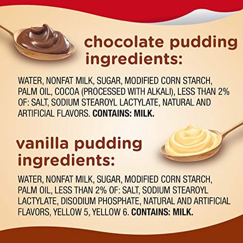 Snack Pack Chocolate and Vanilla Pudding Cups Family Pack, Lunchbox Snack, 12 Count (Pack of 1) - Image 3