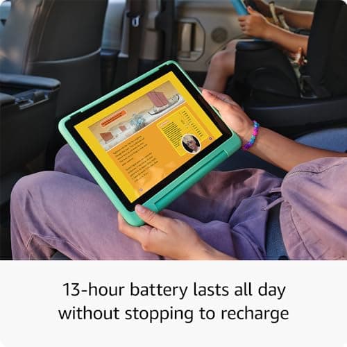 Amazon Fire HD 10 Kids Pro tablet (newest model) ages 6-12. Bright 10.1" HD screen, includes ad-free content, robust parental controls, 13-hr battery and slim case for older kids, 32 GB, Happy Day - Image 6