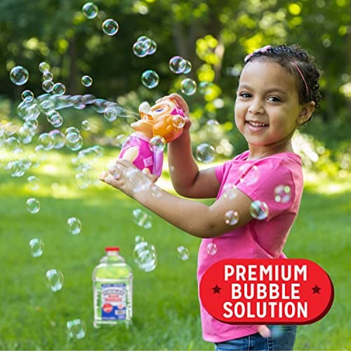 Little Kids Bubbles by Fubbles| Made in The USA |64oz Non Toxic Bubble Solution |Bubble Refill for Bubble Machines and Toys, Clear,12381 - Image 5