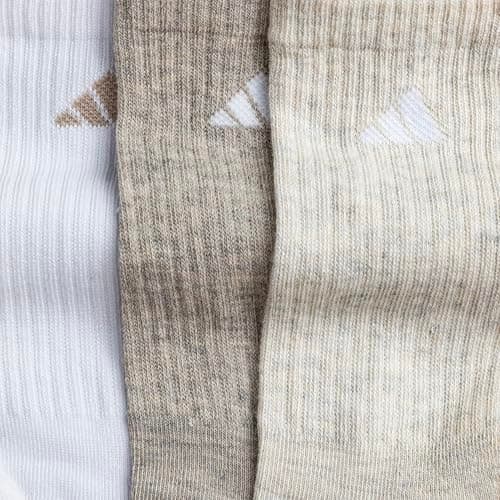 adidas Women's Athletic Cushioned Crew Socks 6 Pairs | 6-Pack, Targeted Cushioning, Arch Support, Breathable Moisture-Wicking, Reinforced Heel & Toe, All-Day Comfort - Image 6
