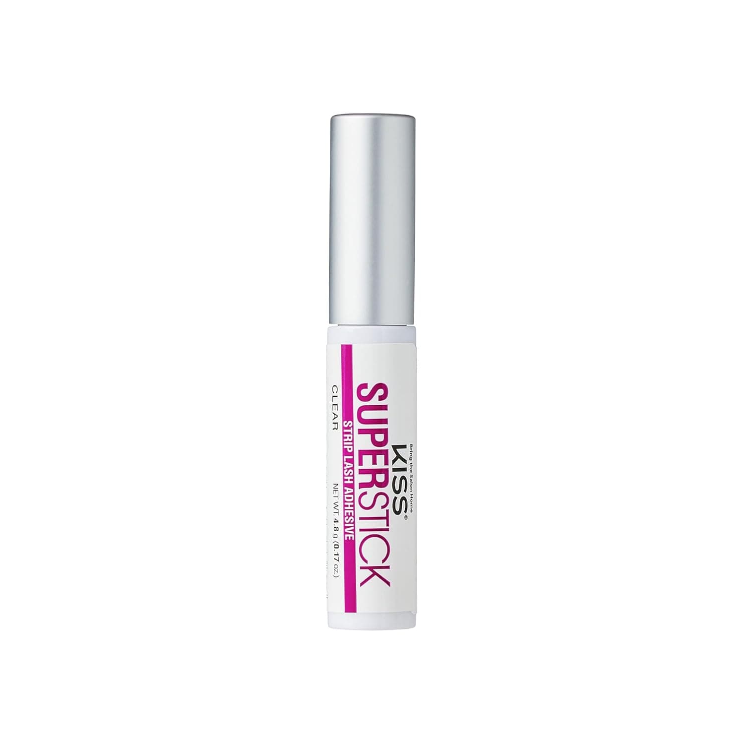 KISS SuperStick 5-Day Extended Wear Strip Lash Adhesive, Quick Drying Lash Glue, Witch Hazel & Cactus Extract Infused, Brush Applicator, Net Wt. 4.8g (0.17 oz.), Clear - Image 5